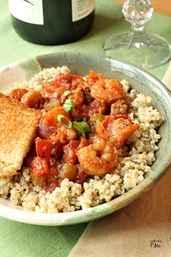 spicy shrimp jambalaya quinoa recipe