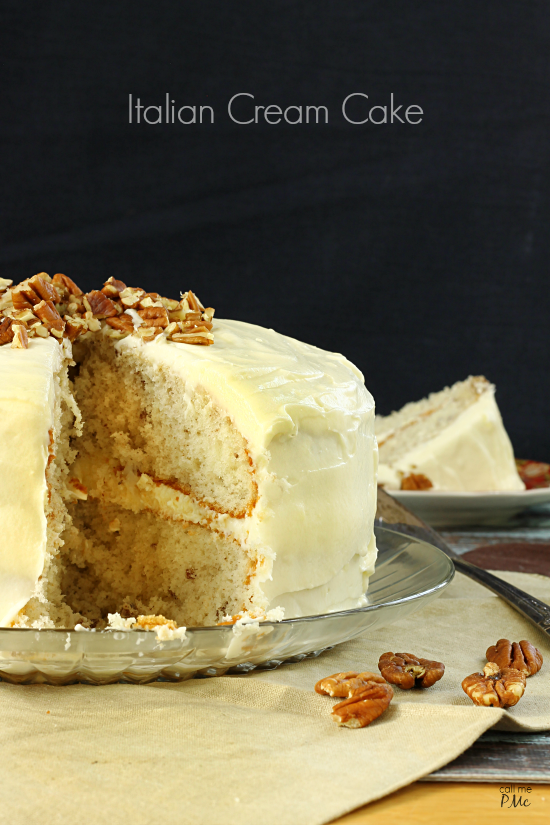 Italian Cream Cake with Buttercream Frosting