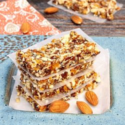 chocolate date apricot energy bars.