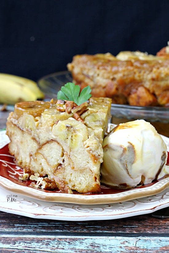 Bananas Foster Bread Pudding Recipe is a combination of 2 famous New Orleans dessert recipes. It's rich, buttery, and moist.