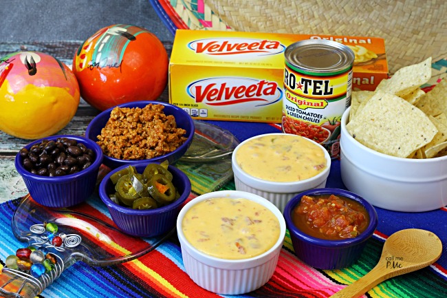 Famous Queso Dip Recipe - easy cheesy dip with VELVEETA AND RO*TEL