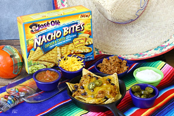 Mini Taco Nachos party food on table