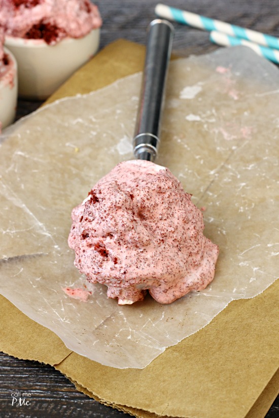 Red Velvet Cake Batter Ice Cream