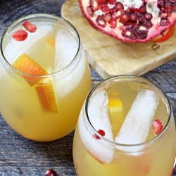 Sparkling Pomegranate Fruit Sangria