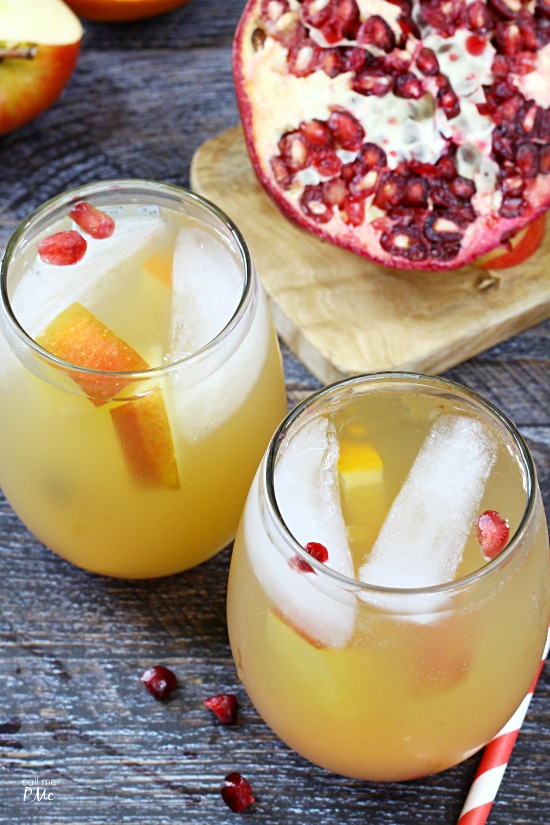 Sparkling Pomegranate Fruit Sangria