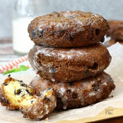 Two Ingredient Blueberry Cake Donuts