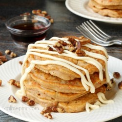 whole wheat banana pancakes