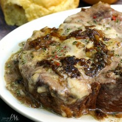 3 ingredient pot roast on a serving platter.