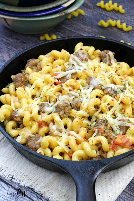 Recipe for Italian Sausage in Tomato Cream Sauce Pasta from callmepmc.com is quick, easy and satisfying. Italian Sausage in Tomato Cream Sauce Pasta is a hearty pasta that takes less than 30 minutes to make! Italian Sausage in Tomato Cream Sauce Pasta