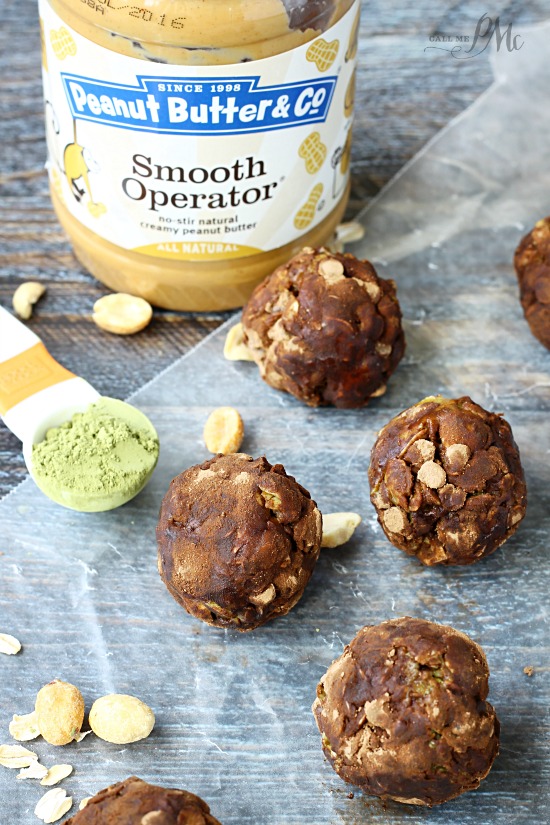 Matcha Peanut Butter Energy Balls