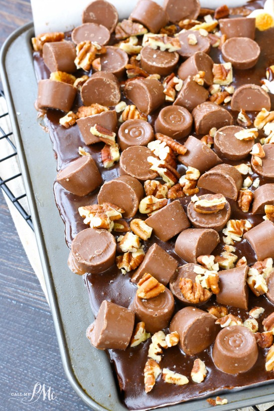 Salted Caramel Candy Brownies 