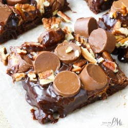 Salted Caramel Candy Brownies