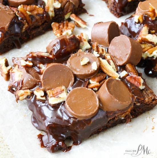 Salted Caramel Candy Brownies