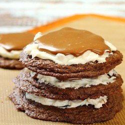 Triple Layer Chocolate Cookies