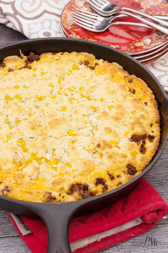 Cheesy Chorizo Cornbread spicy, full of flavor and hearty enough for a meal in itself. This is a new and improved classic Southern cornbread!