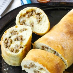 Homemade Sausage Cheese Stromboli Recipe