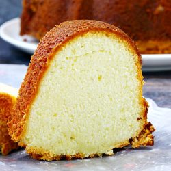 Lemon Cream Cheese Pound Cake Recipe is tender and moist. It's sweet and simple with a buttery flavoring that melts in your mouth!