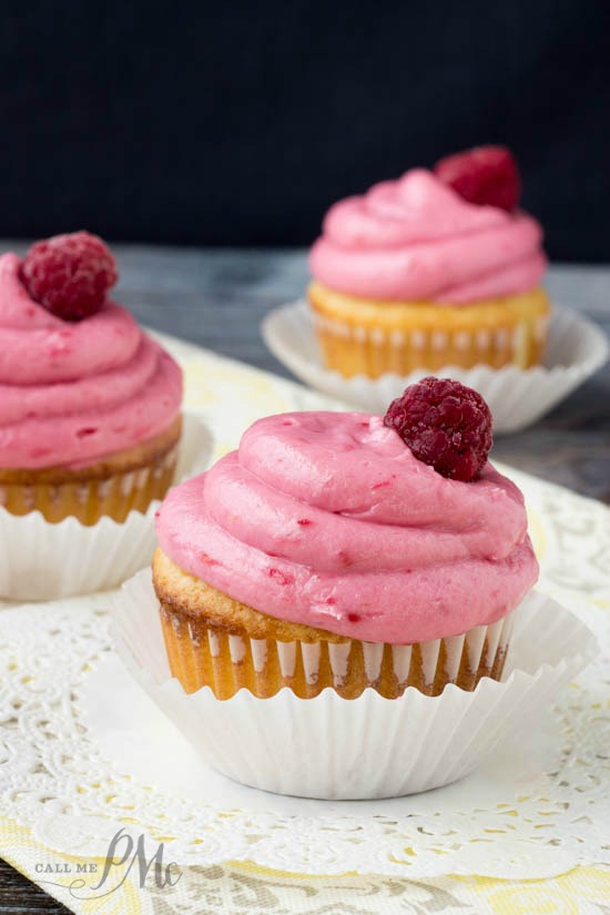 Lemon Cupcakes with Raspberry Lemon Cream Cheese Frosting 1w