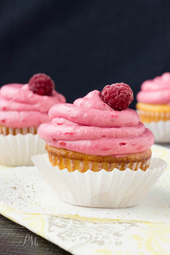 Lemon Cupcakes with Raspberry Lemon Cream Cheese Frosting 2w