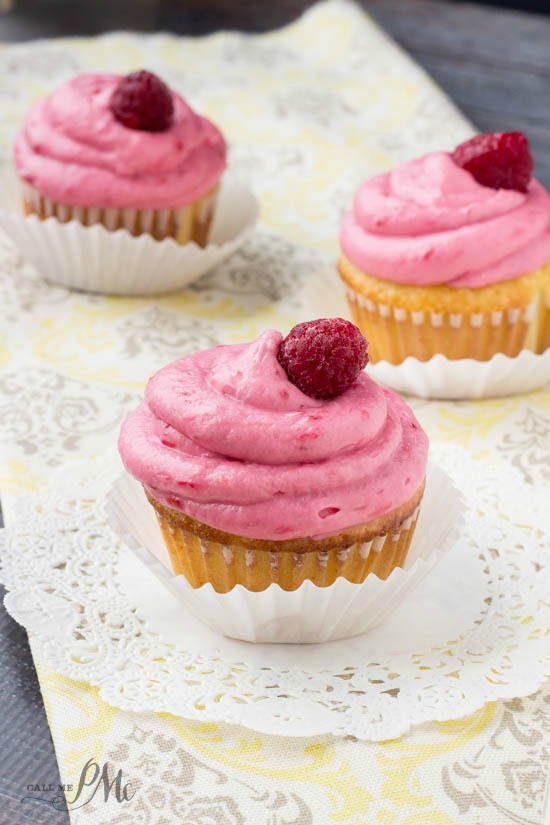 Lemon Cupcakes with Raspberry Lemon Cream Cheese Frosting 3w