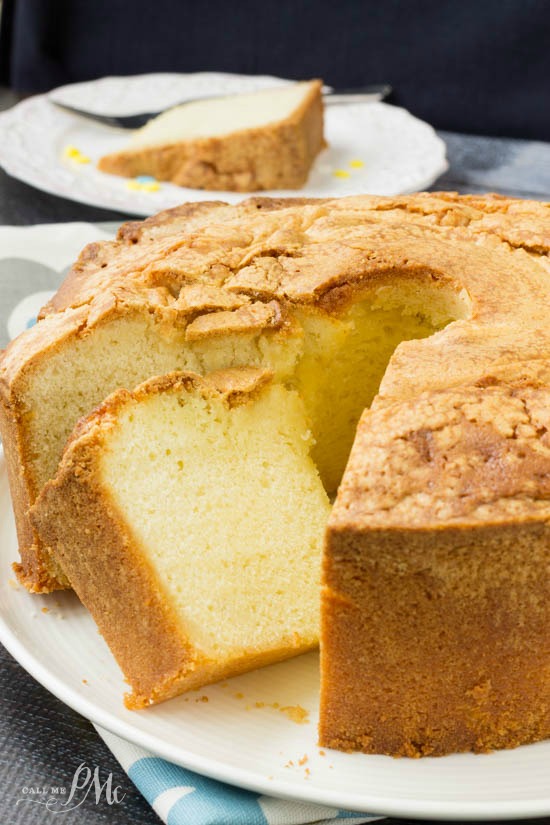 Million Dollar Pound Cake has a fine, rich, smooth texture with classic vanilla flavor.