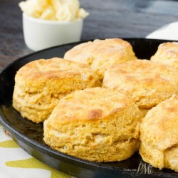 Old Fashioned Homemade Sweet Potato Biscuits with Honey Butter