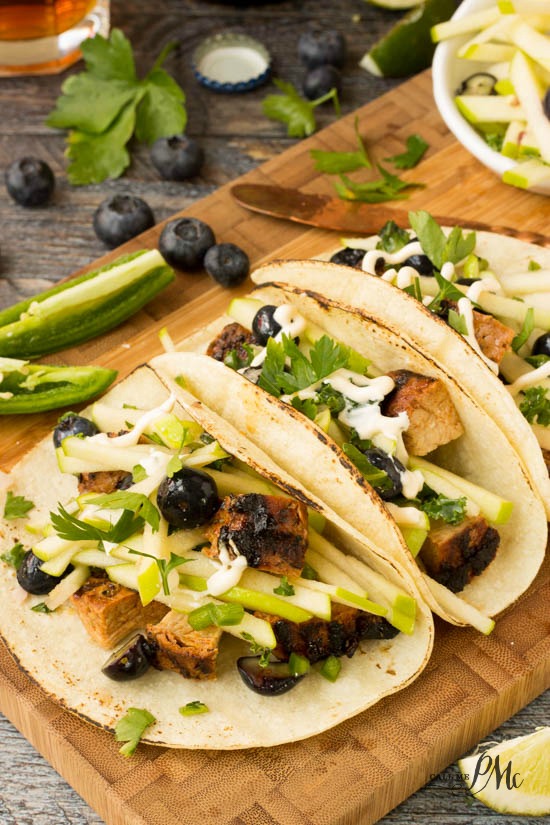 Apple Slaw Pork Loin Tacos 