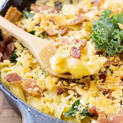 Bacon Kale Mac n Cheese