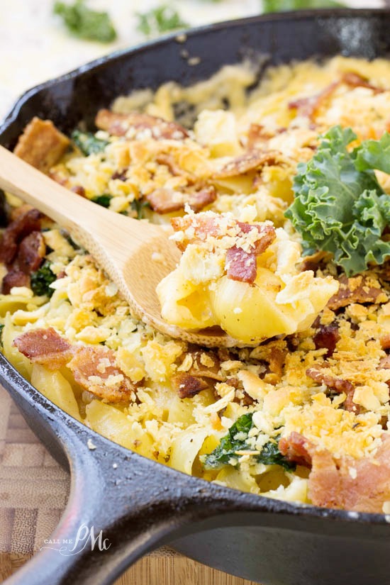 Bacon Kale Mac n Cheese 