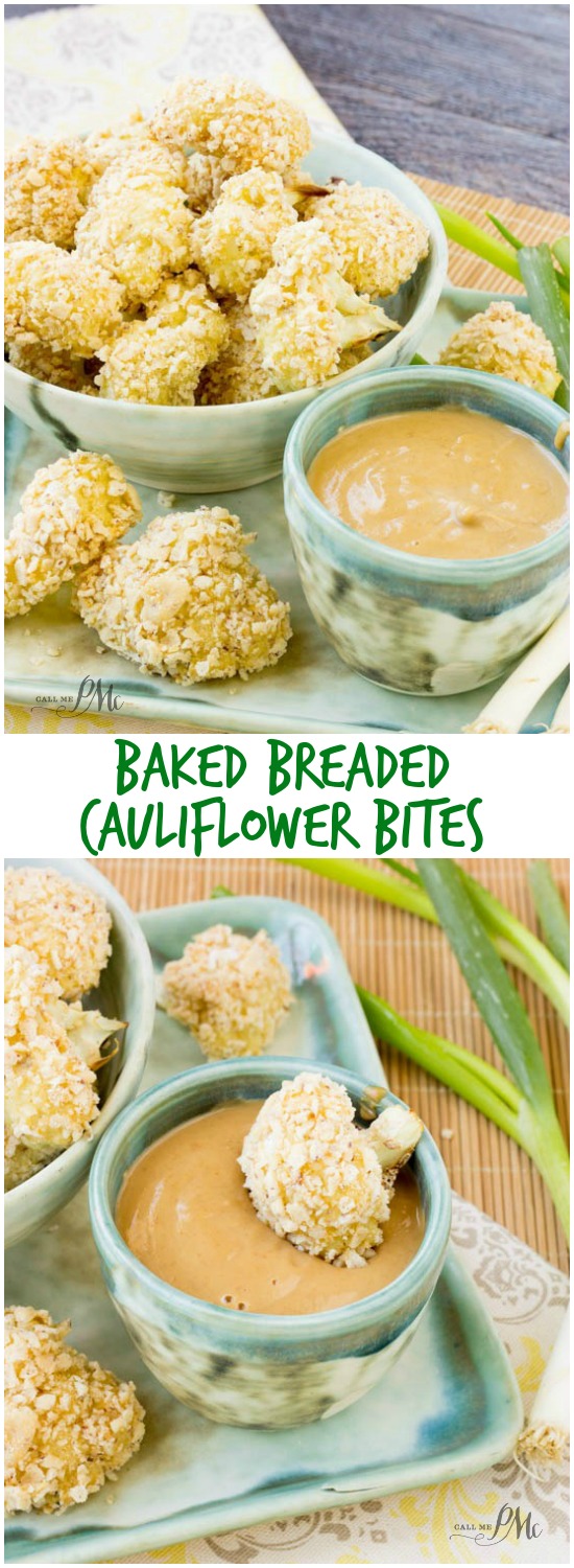 breaded cauliflower snack.