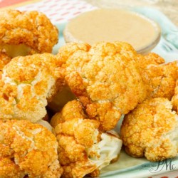 Baked Cauliflower appetizer on a plate.