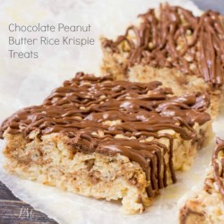 Cut Bhocolate Peanutter Rice Krispie Treats