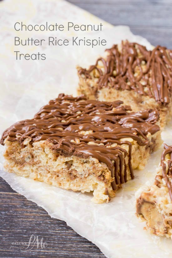 Chocolate Peanut Butter Rice Krispie Treats