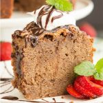 Chocolate Pound Cake recipe is dense, moist and lightly chocolate flavored. This classic cake recipe has a tender texture and small crumb and perfect for chocolate lovers!