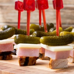 Cuban Sandwich on a Stick Appetizer