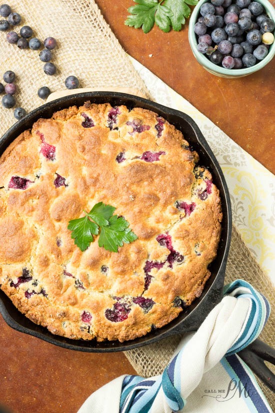 Flatlay of Cornbread in a skillet.