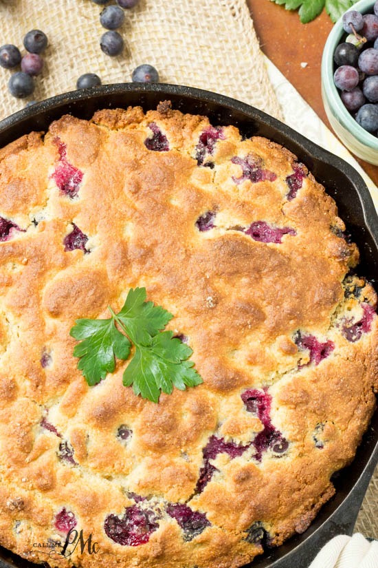 Flaylay of cornbread in a skillet