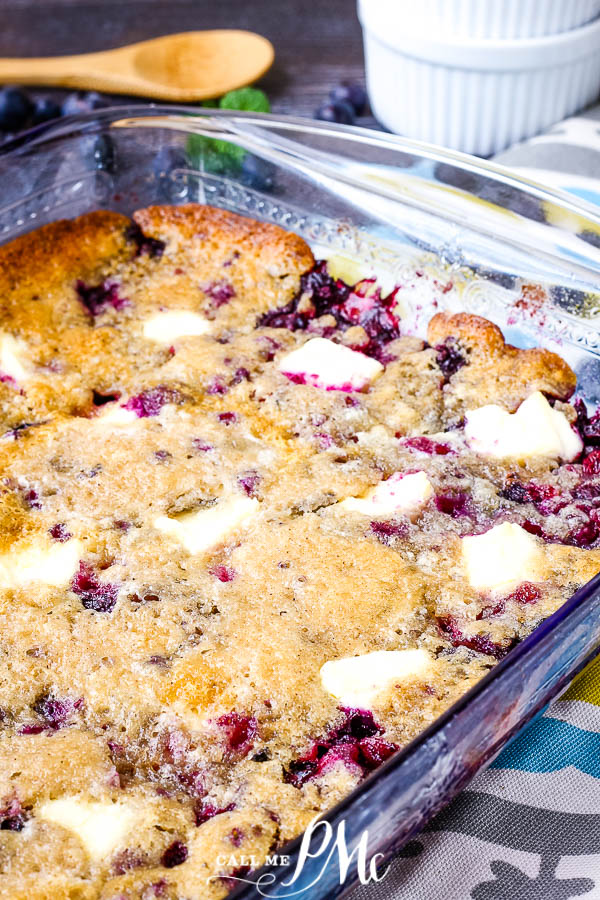 Blueberry Cream Cheese Dump Cake 