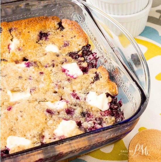 Blueberry Cream Cheese Dump Cake