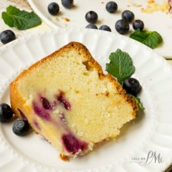 Fresh Blueberry Pound Cake Recipe