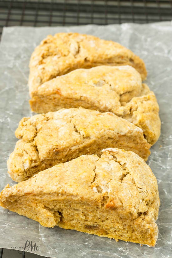 Pumpkin Scones gives you a terrific reason to get out of bed! #breakfast #biscuit #scones #pumpkin