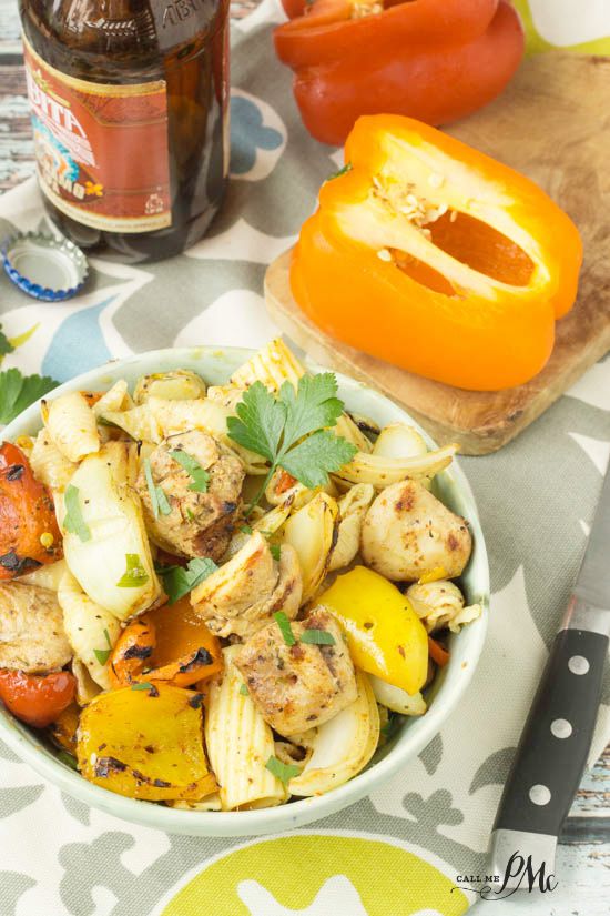 Chicken Fajita Pasta Salad recipe Chicken Fajita Pasta Salad recipe mouth-watering week day dinner, picnic, tailgating or potluck meal option.