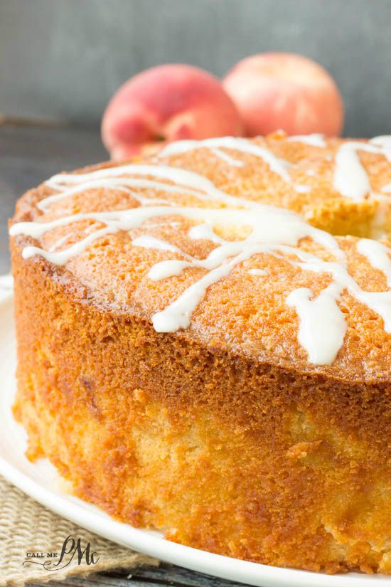 Two Step Fresh Peach Pound Cake Recipe 