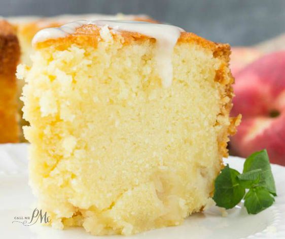 Two Step Fresh Peach Pound Cake Recipe