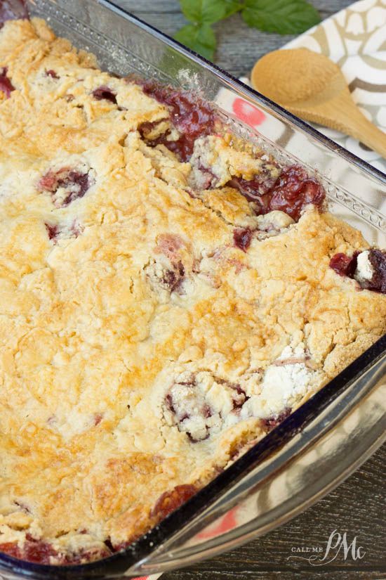 Easy Strawberry Dump Cobbler is also known as Ridiculously Easy Cake and Are You Kidding Me Cake?