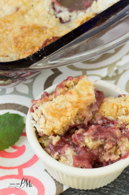 Easy Strawberry Dump Cobbler 