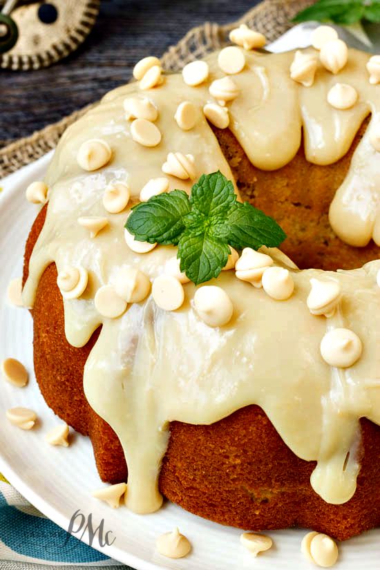 Greek Yogurt Strawberry Jam Pound Cake 