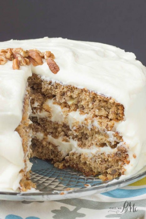 Old Fashioned Banana Layer Cake with Cream Cheese Frosting