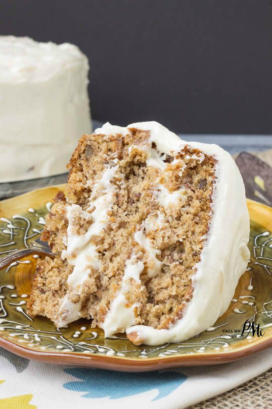 The BEST Old Fashioned Banana Layer Cake recipe with Cream Cheese Frosting! This cake is amazing! #PAMCookingSpray #ad Old Fashioned Banana Layer Cake