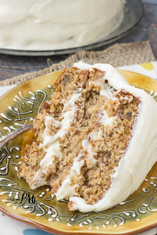 Old Fashioned Banana Layer Cake recipe with Cream Cheese Frosting #PAMCookingSpray #ad. Looking for something to make with old bananas and tired of the same old banana bread? This easy cake recipe is for you! Old Fashioned Banana Layer Cake recipe with fluffy cream cheese frosting! Old Fashioned Banana Layer Cake recipe with Cream Cheese Frosting